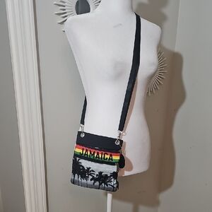 Robin Ruth Black and Multicolor Crossbody Bag